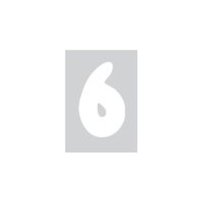 8711234003140-Pickup Déco Emma - Étiquette autocollante 70 mm - Chiffre 6 - blanc-Avant-0