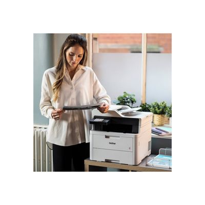 4977766832137-Brother DCP-L3555CDW - imprimante multifonction couleur A4 - USB 2.0, Gigabit LAN, Wi-Fi(n)-Angle droit-4
