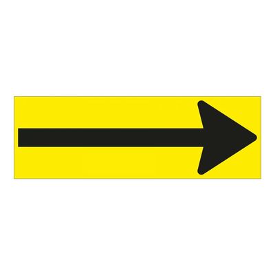 8711234041937-Pickup - Adhésif de signalisation au sol "flèche noire/jaune" - 30 x 10 cm-Avant-0