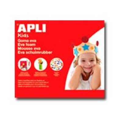 8410782127710-Apli - 1 feuille décor mousse - rouge-Avant-0