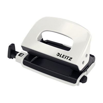 4002432101368-Leitz WOW NeXXt Mini - Perforateur - 10 feuilles - métal - blanc perle-Angle droit-0