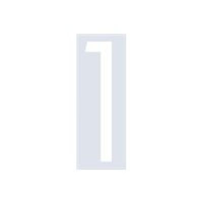 8711234017215-Pickup Home 3D Oslo - Étiquette autocollante 90 mm - Chiffre 1 - blanc-Avant-0