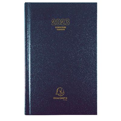 3660942007764-Agenda Couronne Travers - 1 jour par page - 11 x 17 cm - disponible dans différentes couleurs - Exacom--0