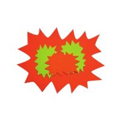 3270241159103-Apli Agipa - 10 éclatés fluo effaçables - jaune/orange - 48 x 64 cm-Avant-0