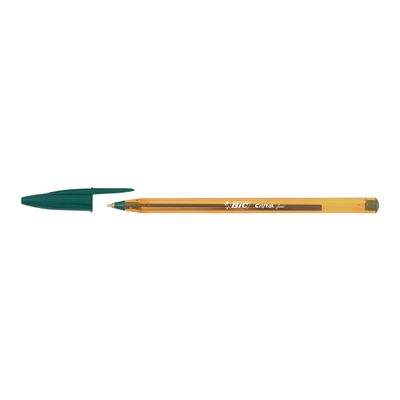 3086123134461-BIC Cristal Fine - 50 Stylos à bille - vert-Angle gauche-1