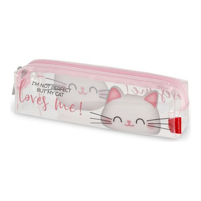 8053610785883-Legami - Trousse 1 compartiment - transparente kitty-Angle droit-0