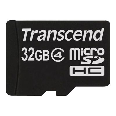 760557819295-Transcend - Carte mémoire 32 Go - Class 4 - micro SDHC-Avant-0