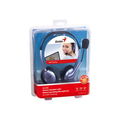 4710268252108-Genius HS-04S - Casque filaire anti-bruit avec micro-Angle gauche-1
