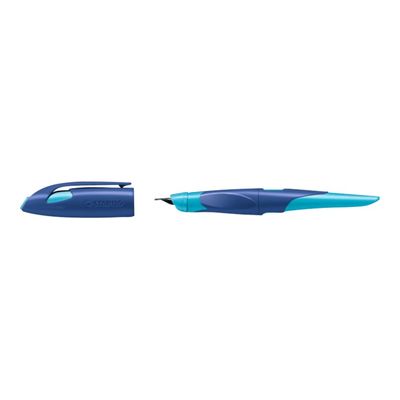 4006381485494-STABILO EASYbirdy - stylo plume - bleu roi-Angle gauche-0