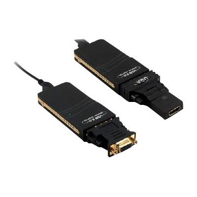 3700224740078-MCL Samar - convertisseur USB 2.0 vers DVI-I avec adaptateur HDMI et VGA 1920x1200-Angle gauche-1