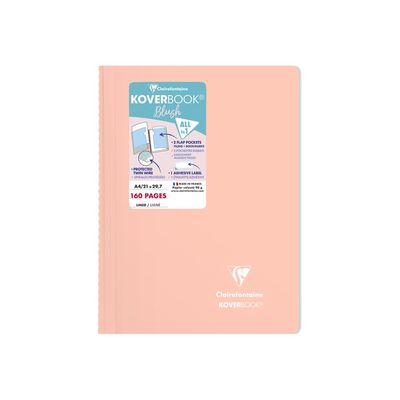3037923767793-Clairefontaine Koverbook Blush - cahier de notes - A4 - 80 feuilles-Avant-1