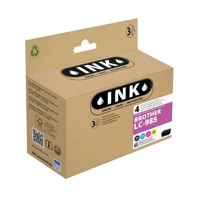 8720282010451-Cartouche compatible Brother LC985 - pack de 4 - noir, cyan, magenta, jaune - ink-P_400003098_1-0