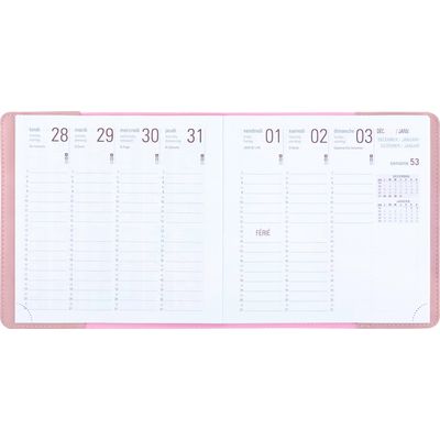 3664447134819-Agenda Madère - 1 semaine sur 2 pages - 16,5 x 16,5 cm - bleu marine - Oberthur--1