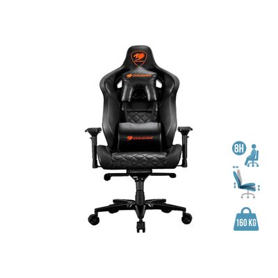 4715302441715-Fauteuil gamer Armor Titan - accoudoirs réglables - noir--0