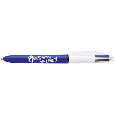 3086123629530-BIC 4 Couleurs - Stylo à bille 4 couleurs - 1 mm - Fiers d'être bleus--1