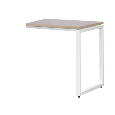 3700339878055-Retour bureau MT1 Elégance - L80 x P67 x H75 cm - pieds blancs - plateau imitation hêtre--0
