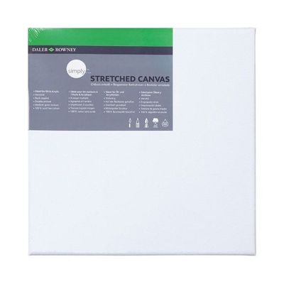 5011386030050-Daler-Rowney Simply - Châssis entoilé - 20 x 20 cm - coton--0