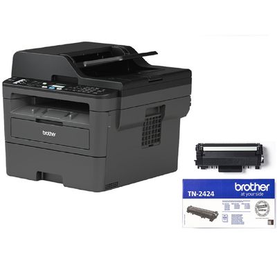 3234422710019-Brother MFC-L2710DW + cartouche TN2424 offerte - imprimante laser multifonction monochrome A4 - Wifi--1