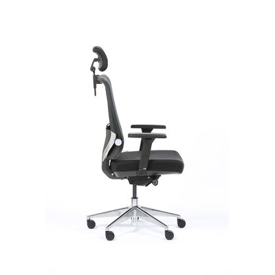 3701338801068-Fauteuil de bureau ergonomique SYNEC - accoudoirs réglables - appuie-tête réglable - noir--2