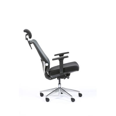 3701338801068-Fauteuil de bureau ergonomique SYNEC - accoudoirs réglables - appuie-tête réglable - noir--3
