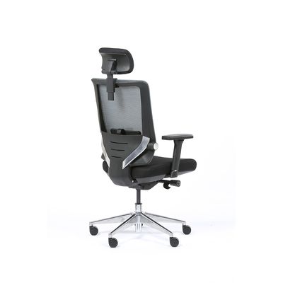 3701338801068-Fauteuil de bureau ergonomique SYNEC - accoudoirs réglables - appuie-tête réglable - noir--4