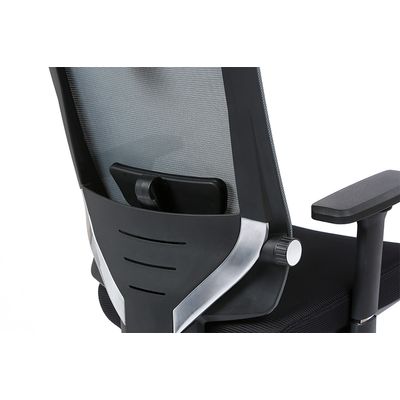3701338801068-Fauteuil de bureau ergonomique SYNEC - accoudoirs réglables - appuie-tête réglable - noir--15