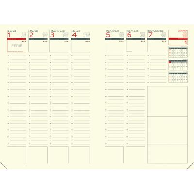 3147281201751-Agenda de poche Lecas Déco - 1 semaine sur 2 pages - 9 x 13 cm - disponible dans différentes couleurs--5
