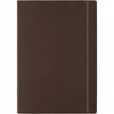 3108724534102-Oberthur Balthazar - Carnet de notes souple A4 - ligné - 200 pages - brun--0