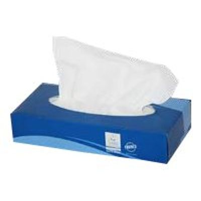 3378921915008-Evadis - Boîte de 100 mouchoirs pur ouate - blanc-Angle droit-0