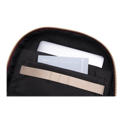 8032572188932-Nava Easy Break - Sac à dos pour ordinateur portable 15,6" avec poche RFID - gris/bordeaux/li-Gros plan-5
