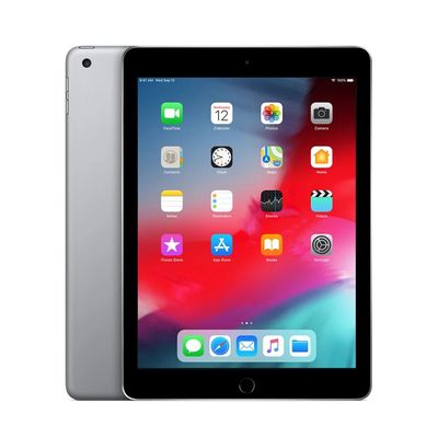 3700892052121-Apple iPad 6 - tablette 9,7" (2018) reconditionnée grade B - 128 Go - gris coque noir--0