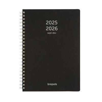 5412303374712-Agenda à spirale Polyprop 16 mois - 1 semaine par page et notes - 15 x 21 cm - noir - Brepols--0