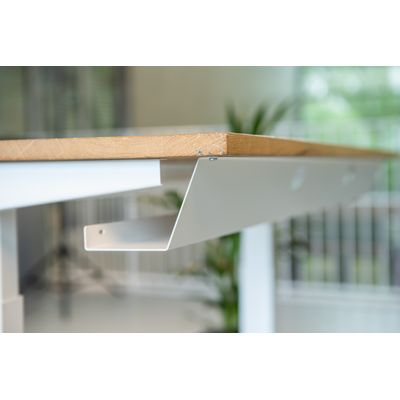 3760350281029-Goulotte 115cm pour Bureau électrique UGO - blanc--1