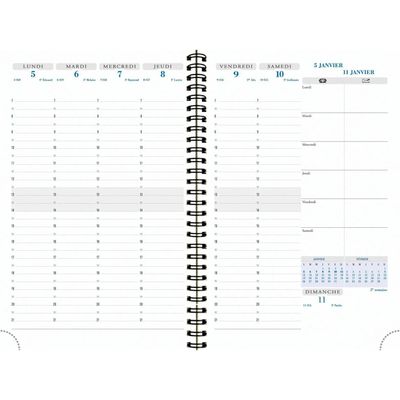 3660942076227-Recharge pour Agenda spiralé SAD 20W - 1 semaine sur 2 pages - 16 mois - 15 x 21 cm - Exacompta--1