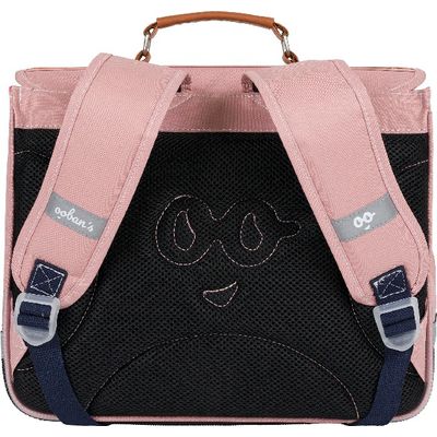 3662498003443-Cartable Ooban's Butterfly - 41 cm - 2 compartiments - rose - Oberthur--3