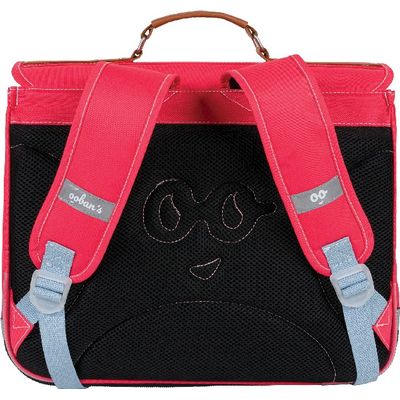 3662498003542-Cartable Ooban's Stars - 41 cm - 2 compartiments - corail - Oberthur--3