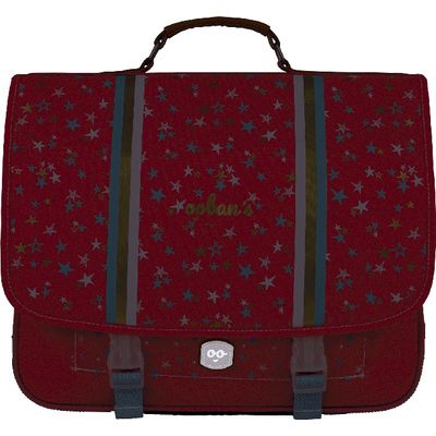 3662498003542-Cartable Ooban's Stars - 41 cm - 2 compartiments - corail - Oberthur--5