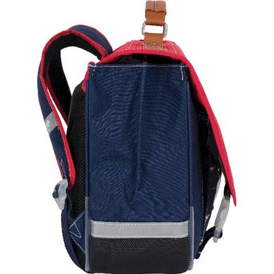 3662498003627-Cartable Ooban's Aviation - 35 cm - 2 compartiments - rouge et bleu marine - Oberthur--2