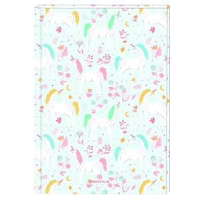 3664447123042-Cahier de textes Licorne ou Arc en ciel  - 15,5 x 21,7 cm - 2 décors disponibles - Oberthur--1