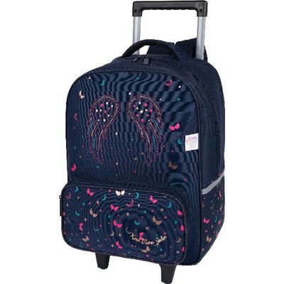 3664447121895-Sac à dos à roulettes Little Karl Marc John - bleu marine - Oberthur--0