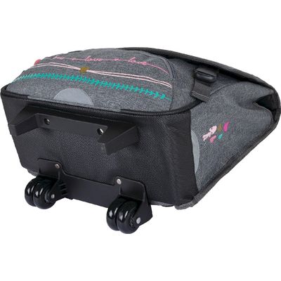 3664447121833-Cartable à roulettes Lola Espeleta 38 cm - 2 compartiments - Oberthur--2