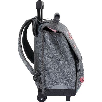 3664447121833-Cartable à roulettes Lola Espeleta 38 cm - 2 compartiments - Oberthur--5