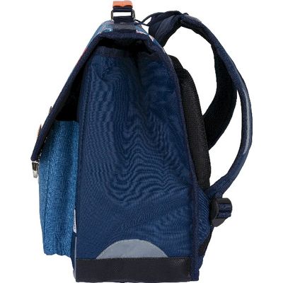 3664447121734-Cartable By Oberthur Boy Avions 38 cm - 2 compartiments - marine et bleu chiné - Oberthur--4