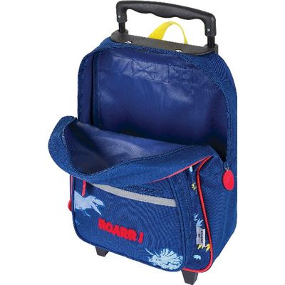 3664447122342-Sac maternelle à roulettes Dino - 1 compartiment - marine - Oberthur--6