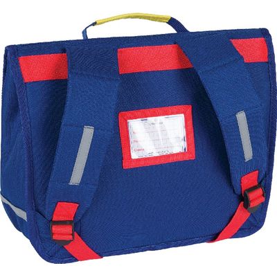 3664447122359-Cartable Dino 35 cm - 1 compartiment - marine - Oberthur--1
