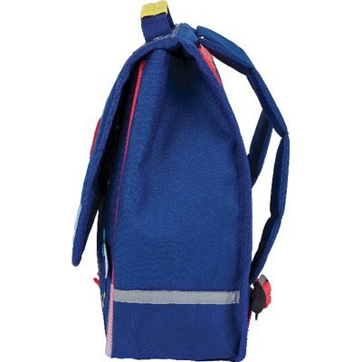 3664447122359-Cartable Dino 35 cm - 1 compartiment - marine - Oberthur--3