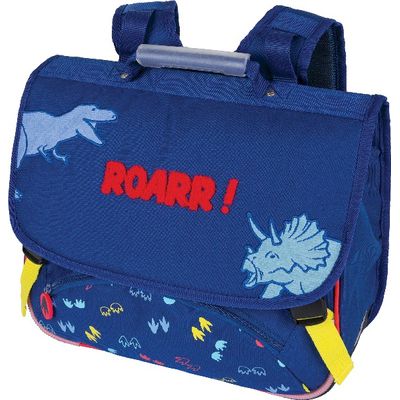 3664447122366-Cartable Dino 38 cm - 2 compartiments - marine - Oberthur--0