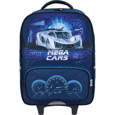 3664447122434-Sac à dos à roulettes Mégacars - 1 compartiment - 2 modèles disponibles - Oberthur--11