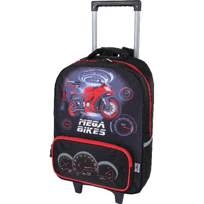3664447122434-Sac à dos à roulettes Mégacars - 1 compartiment - 2 modèles disponibles - Oberthur--1