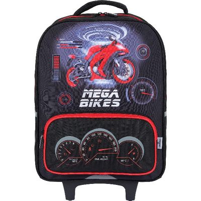 3664447122434-Sac à dos à roulettes Mégacars - 1 compartiment - 2 modèles disponibles - Oberthur--4